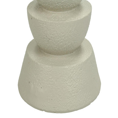 Κηροπήγιο ArteLibre Στολίδι Ιβουάρ Polyresin 11x11x19cm - Hippiehome.gr