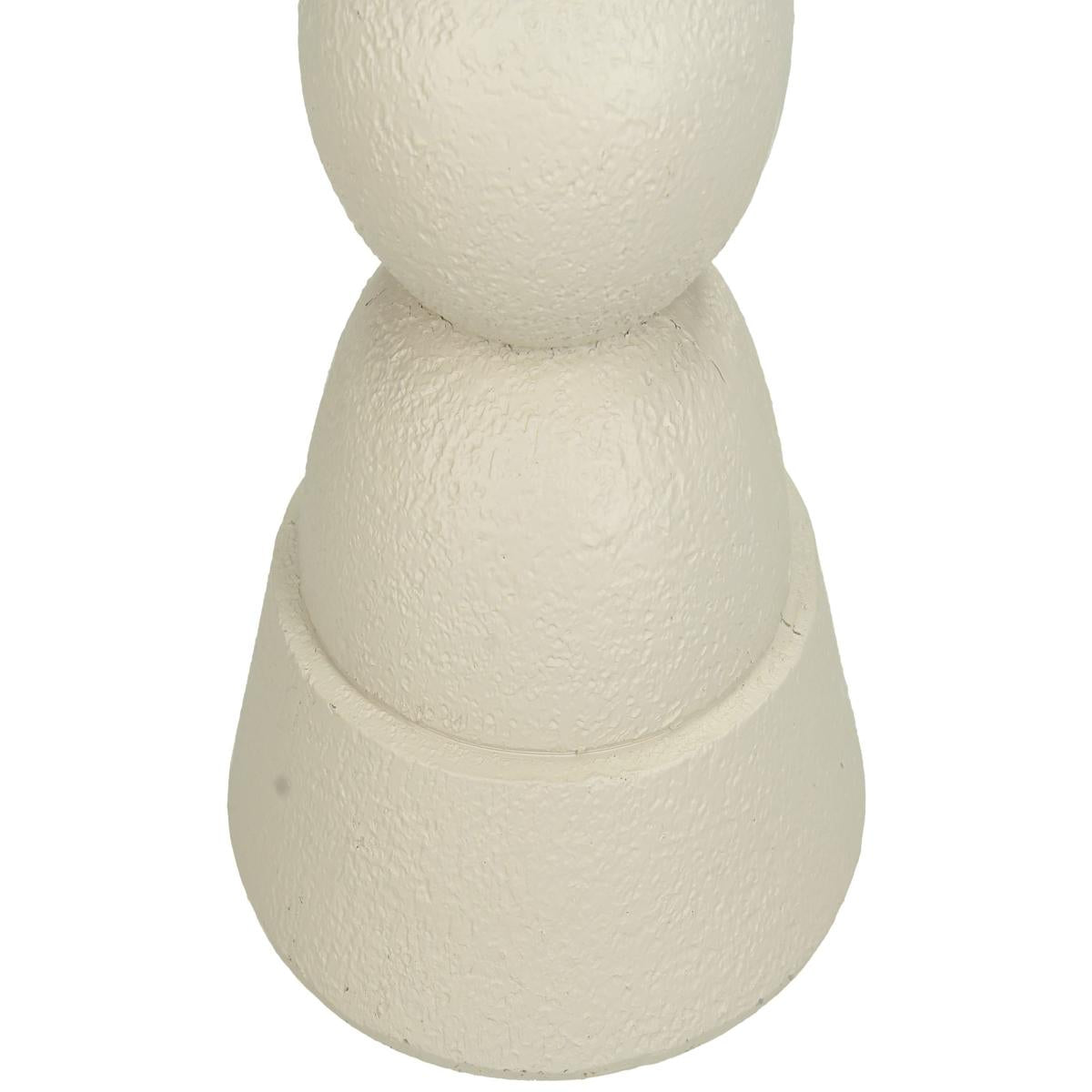 Κηροπήγιο ArteLibre Στολίδι Ιβουάρ Polyresin 11x11x23cm - Hippiehome.gr