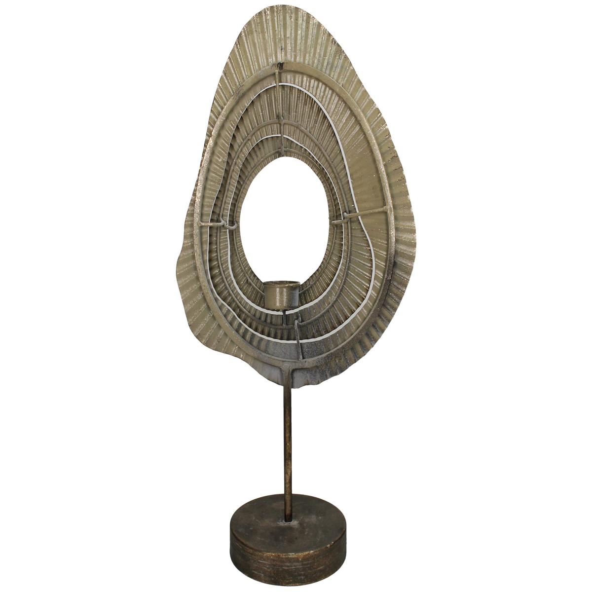 Κηροπήγιο ArteLibre Καφέ Μέταλλο 30x15x52cm - Hippiehome.gr