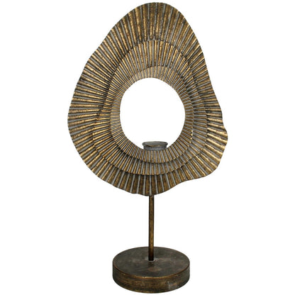 Κηροπήγιο ArteLibre Καφέ Μέταλλο 30x15x52cm - Hippiehome.gr