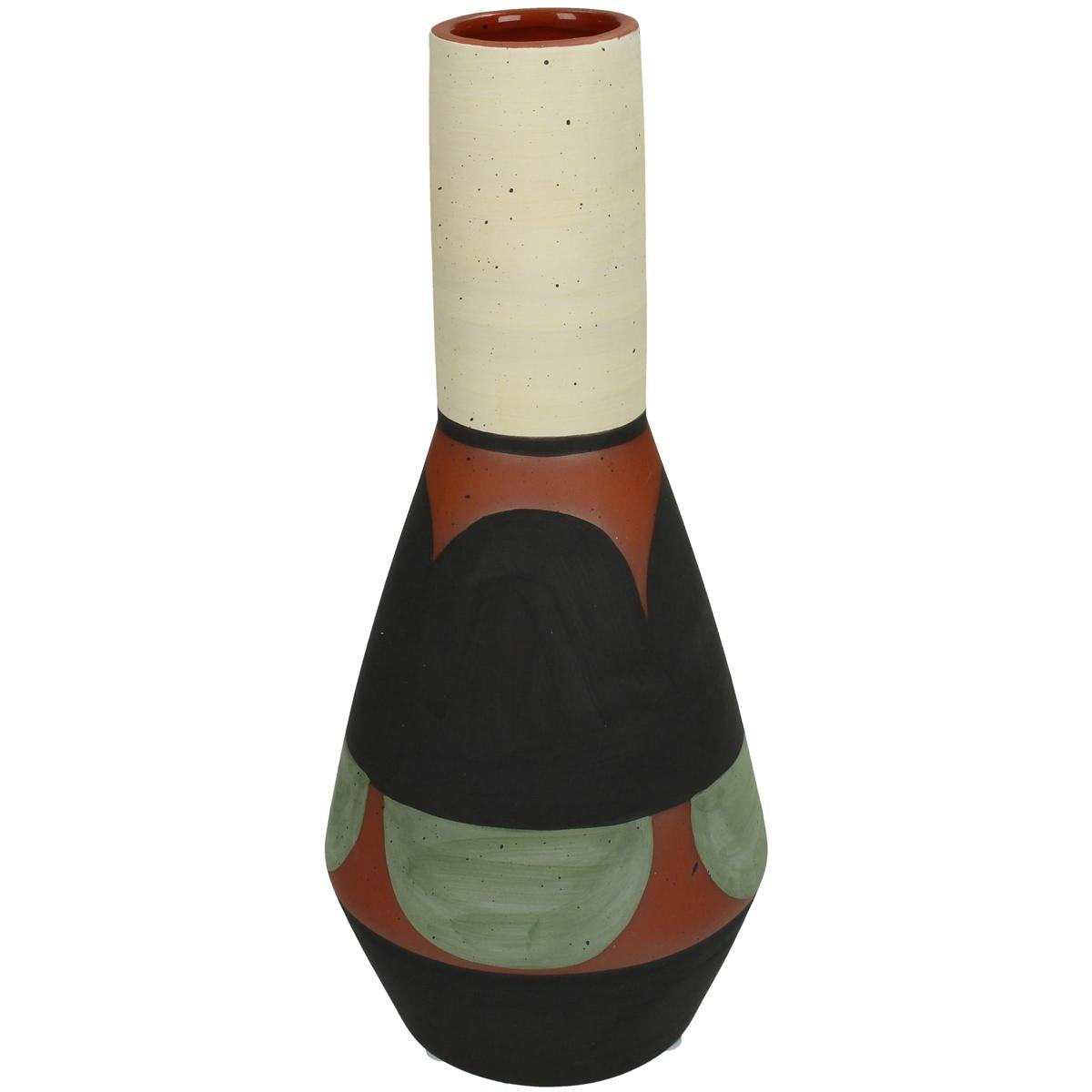 Βάζο ArteLibre Πολύχρωμο Τερακότα 11x11x25.3cm - Hippiehome.gr