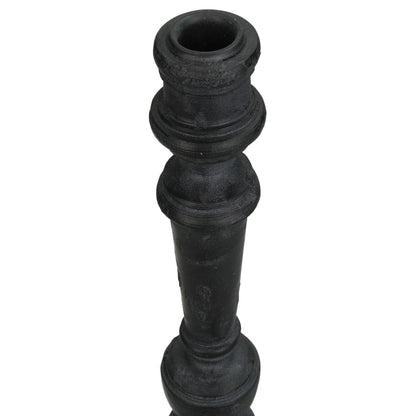 Κηροπήγιο ArteLibre Μαύρο Polyresin 8.5x8.5x20cm - Hippiehome.gr