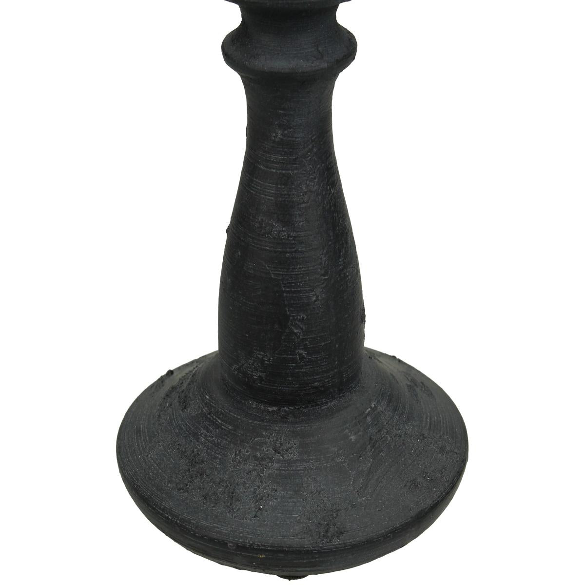 Κηροπήγιο ArteLibre Μαύρο Polyresin 8.5x8.5x22cm - Hippiehome.gr