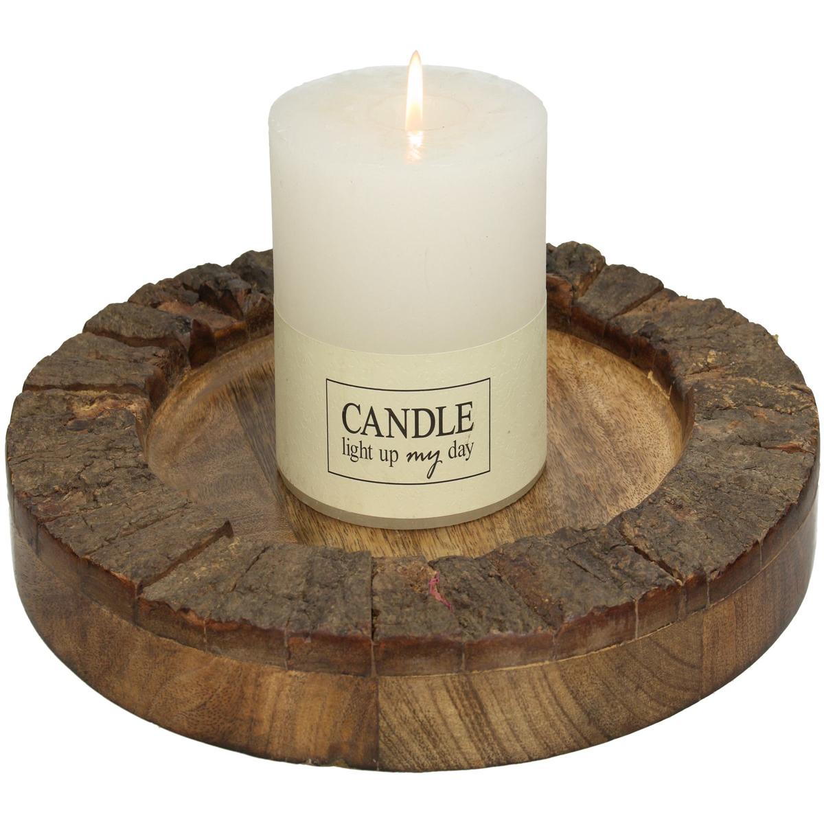 Δίσκος ArteLibre Ξύλο Καφέ 30x30x2.5cm - Hippiehome.gr