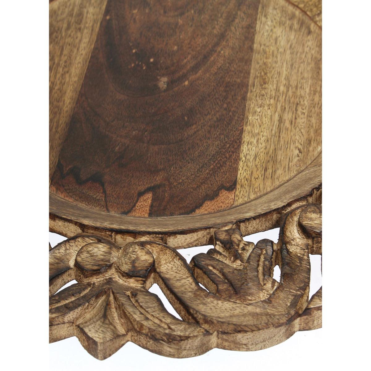 Δίσκος ArteLibre Ξύλο Καφέ 40x40x2.5cm - Hippiehome.gr