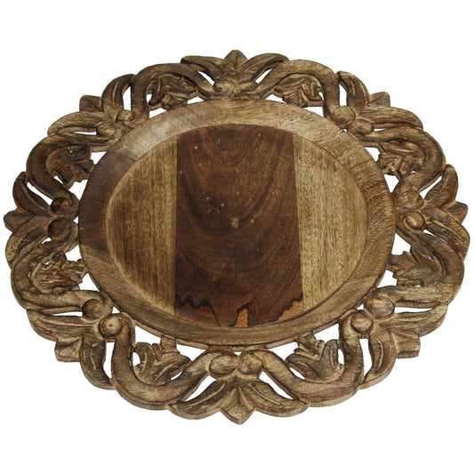 Δίσκος ArteLibre Ξύλο Καφέ 40x40x2.5cm - Hippiehome.gr