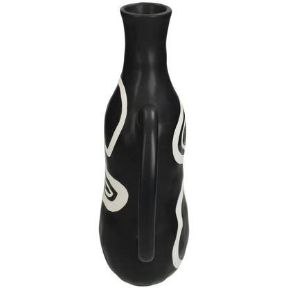 Βάζο ArteLibre Μαύρο Δολομίτης 17.8x12.8x28cm - Hippiehome.gr