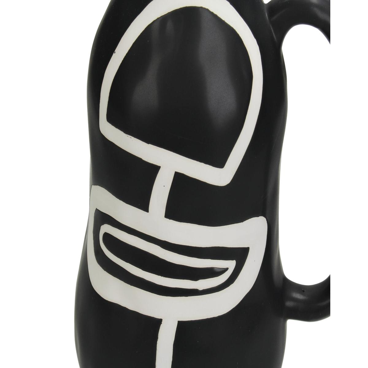 Βάζο ArteLibre Μαύρο Δολομίτης 17.8x12.8x28cm - Hippiehome.gr