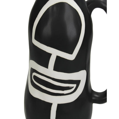 Βάζο ArteLibre Μαύρο Δολομίτης 17.8x12.8x28cm - Hippiehome.gr