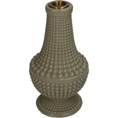 Κηροπήγιο ArteLibre Χάντρες Πράσινο Polyresin 10.8x10.8x19.3cm - Hippiehome.gr