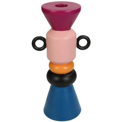 Κηροπήγιο ArteLibre Πολύχρωμο Πορσελάνη 12x8.8x24.3cm - Hippiehome.gr