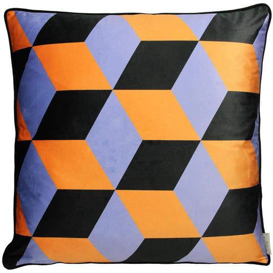 Μαξιλάρι ArteLibre Γεωμετρικά Σχήματα Πολύχρωμο Βελούδο 60x60cm - Hippiehome.gr