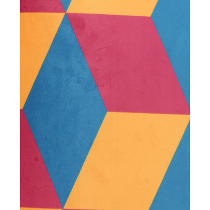 Μαξιλάρι ArteLibre Γεωμετρικά Σχήματα Πολύχρωμο Βελούδο 60x60cm - Hippiehome.gr