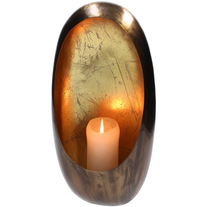 Κηροπήγιο ArteLibre Χρυσό Μέταλλο 22x10x30cm - Hippiehome.gr