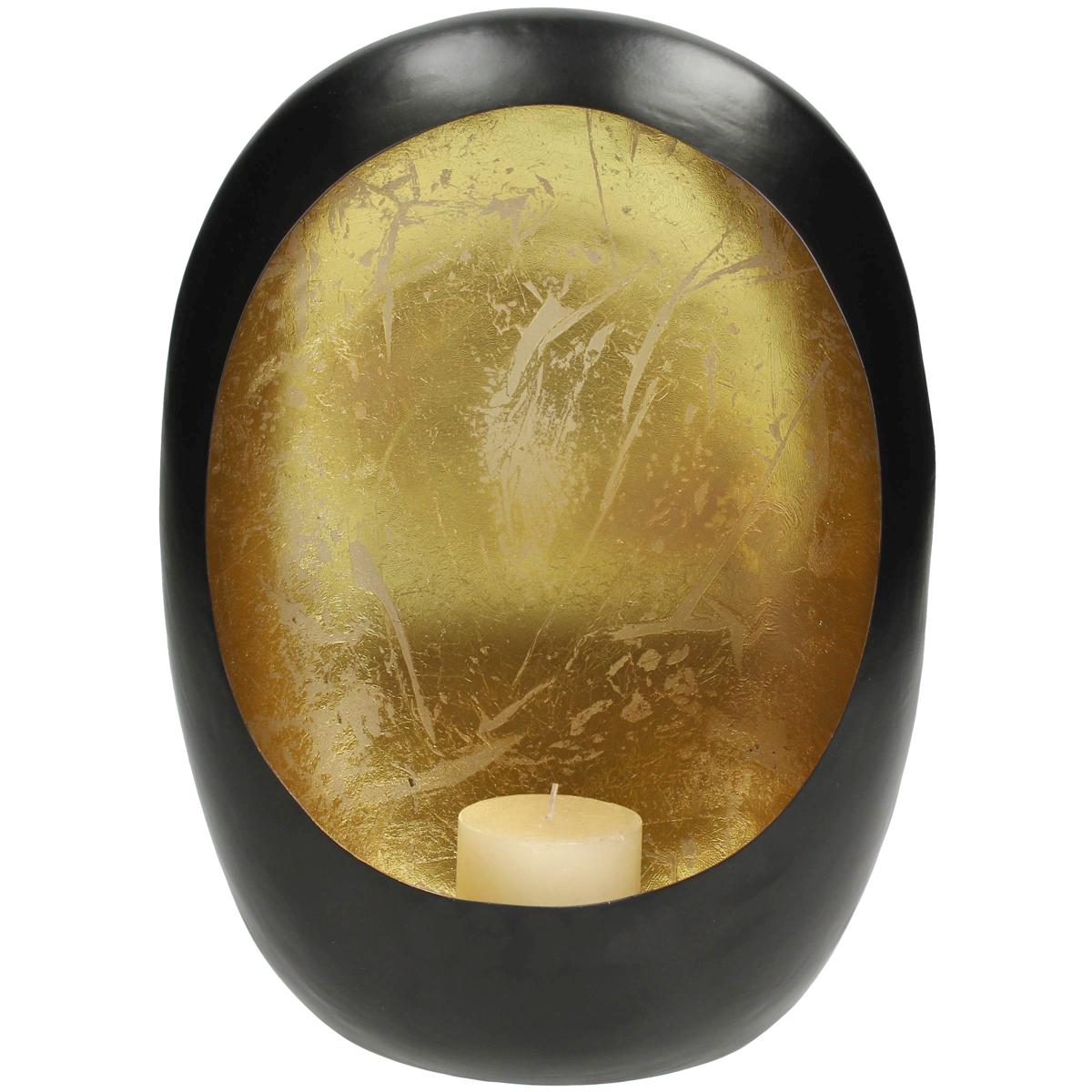 Κηροπήγιο ArteLibre Μαύρο Μέταλλο 22x10x30cm - Hippiehome.gr