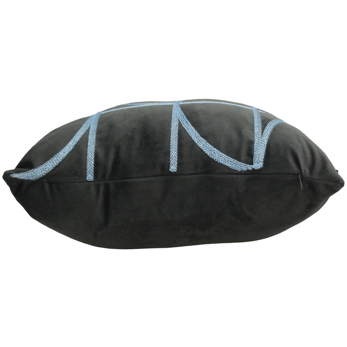 Μαξιλάρι ArteLibre Γεωμετρικά Σχήματα Γκρι Βελούδο 45x45cm - Hippiehome.gr