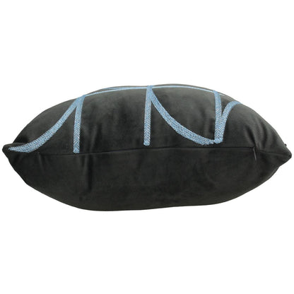 Μαξιλάρι ArteLibre Γεωμετρικά Σχήματα Γκρι Βελούδο 45x45cm - Hippiehome.gr