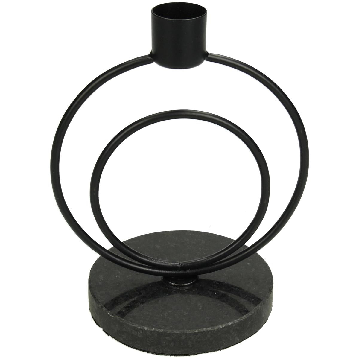 Κηροπήγιο ArteLibre Μαύρο Μέταλλο 11x8.5x14.5cm - Hippiehome.gr