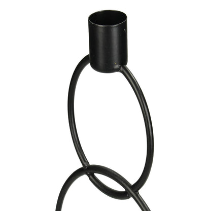 Κηροπήγιο ArteLibre Μαύρο Μέταλλο 13x8.5x29.5cm - Hippiehome.gr