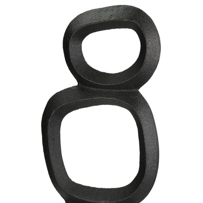 Διακοσμητικό ArteLibre Οργανικό Μαύρο Αλουμίνιο 14.5x7x48cm - Hippiehome.gr