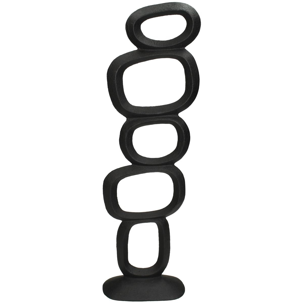 Διακοσμητικό ArteLibre Οργανικό Μαύρο Αλουμίνιο 14.5x7x48cm - Hippiehome.gr