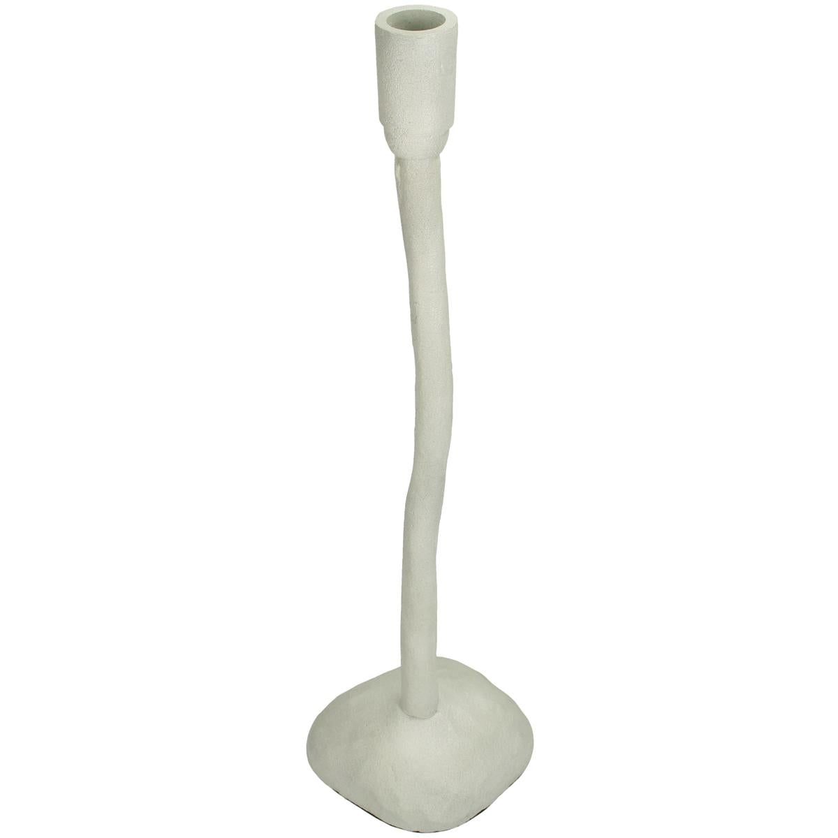 Κηροπήγιο ArteLibre Ιβουάρ Αλουμίνιο 13x12x42cm - Hippiehome.gr