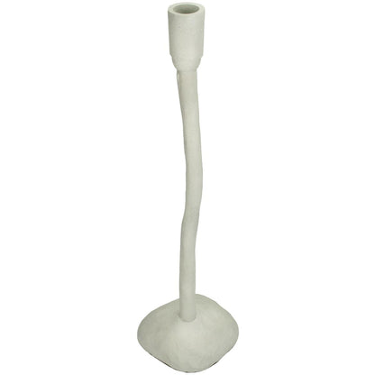 Κηροπήγιο ArteLibre Ιβουάρ Αλουμίνιο 13x12x42cm - Hippiehome.gr