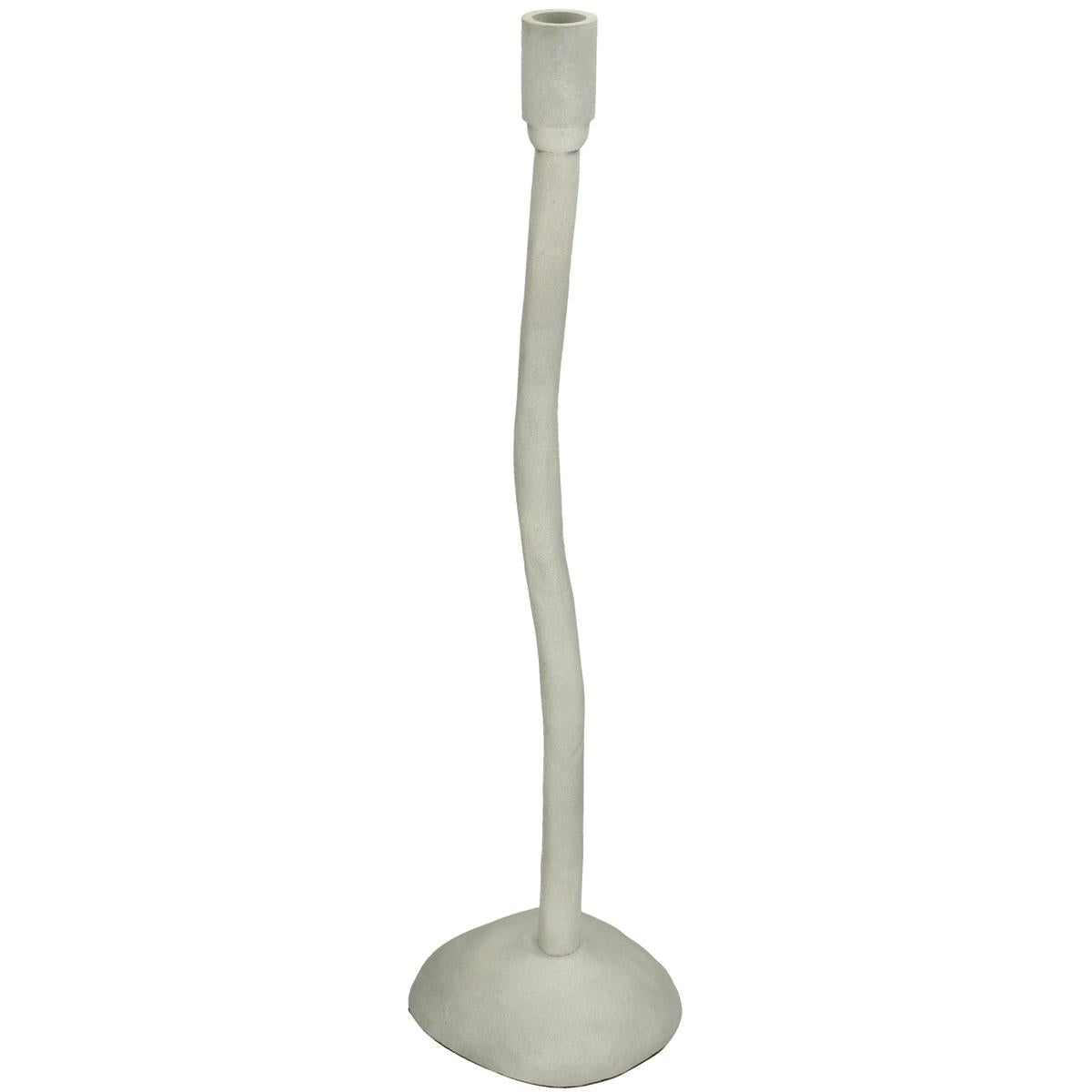 Κηροπήγιο ArteLibre Ιβουάρ Αλουμίνιο 14x13x52cm - Hippiehome.gr