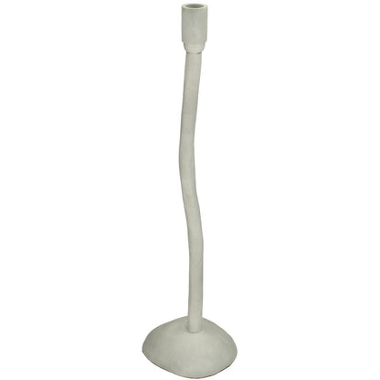 Κηροπήγιο ArteLibre Ιβουάρ Αλουμίνιο 14x13x52cm - Hippiehome.gr