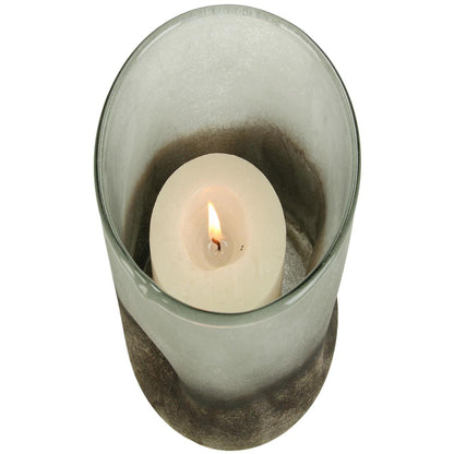 Κηροπήγιο ArteLibre Λευκό Γυαλί 12x12x15cm - Hippiehome.gr