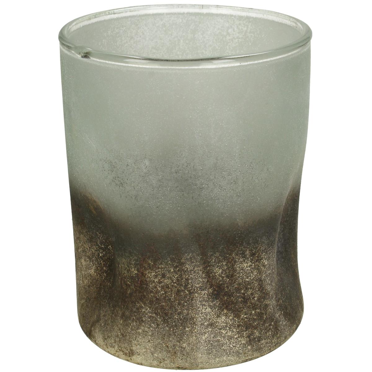 Κηροπήγιο ArteLibre Λευκό Γυαλί 12x12x15cm - Hippiehome.gr