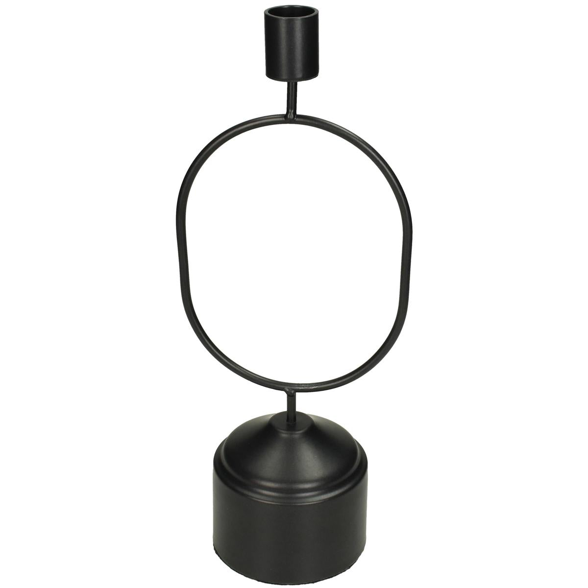 Κηροπήγιο ArteLibre Μαύρο Μέταλλο 11.8x8.2x29cm - Hippiehome.gr