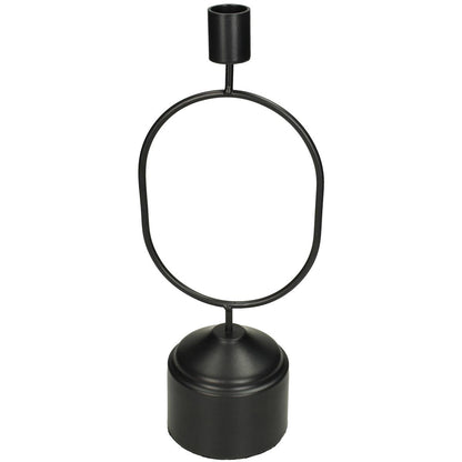 Κηροπήγιο ArteLibre Μαύρο Μέταλλο 11.8x8.2x29cm - Hippiehome.gr