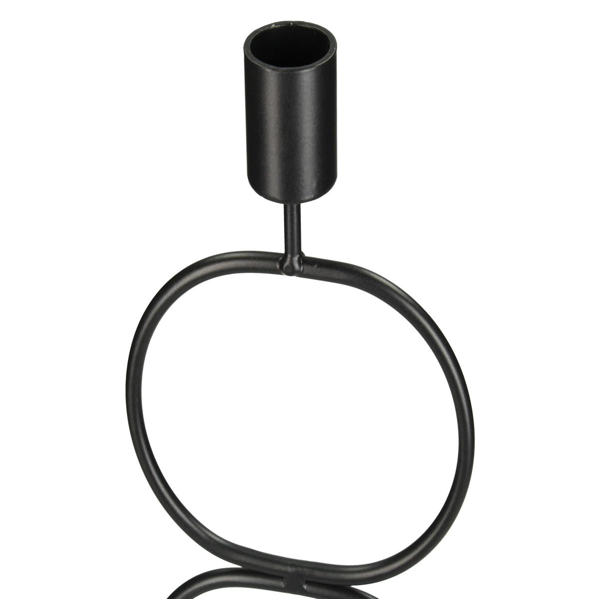 Κηροπήγιο ArteLibre Μαύρο Μέταλλο 10.5x8.2x39.2cm - Hippiehome.gr