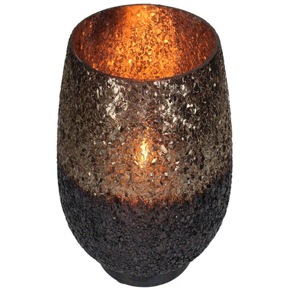 Κηροπήγιο ArteLibre Μπλε Γυαλί 16x16x16cm - Hippiehome.gr