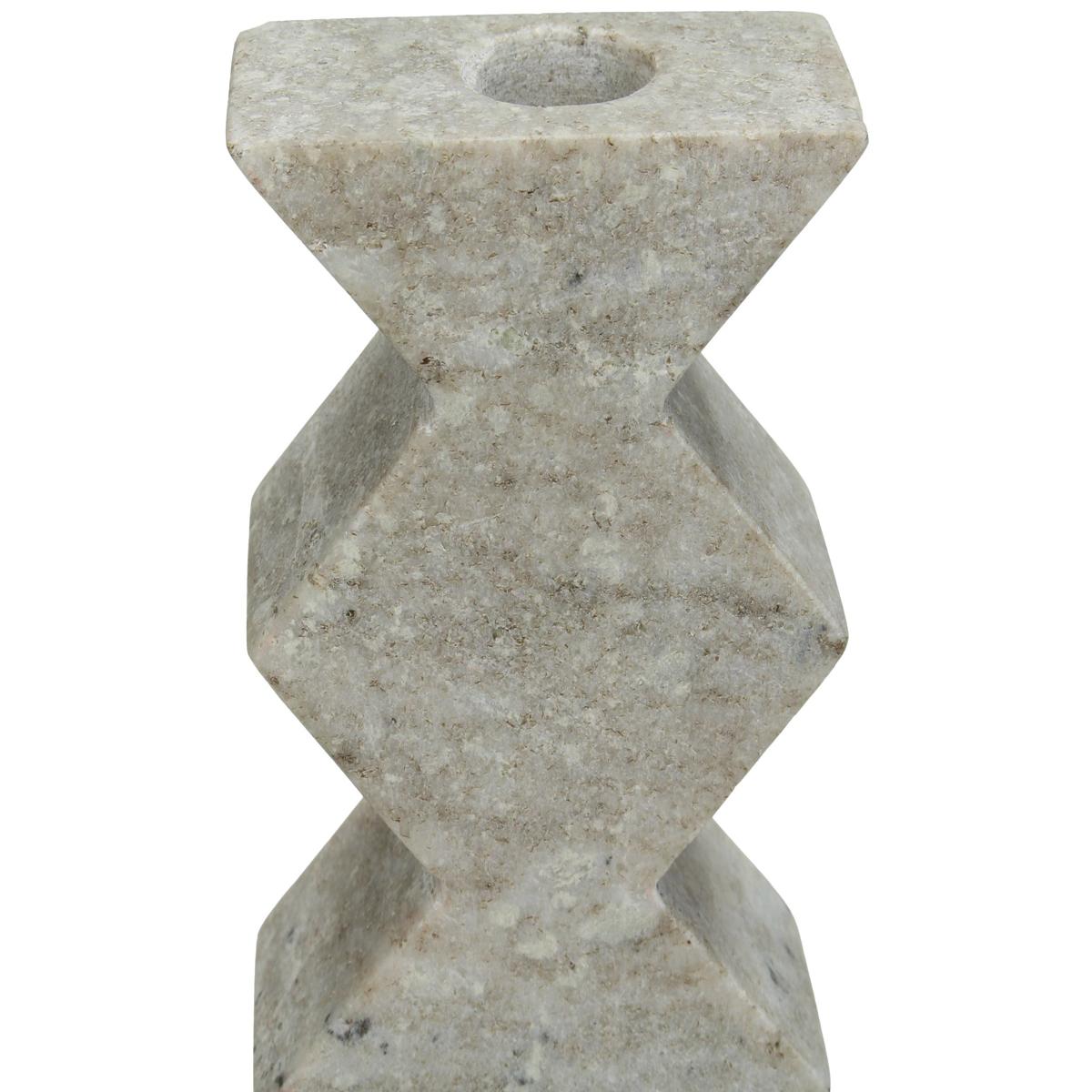 Κηροπήγιο ArteLibre Μπεζ Μάρμαρο 8x4x15.5cm - Hippiehome.gr