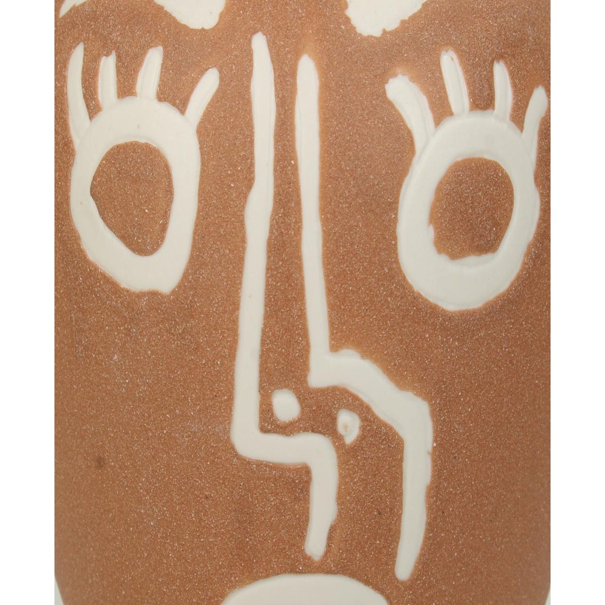 Κηροπήγιο ArteLibre Φυσικό Κεραμικό 11.6x11.6x18.7cm - Hippiehome.gr