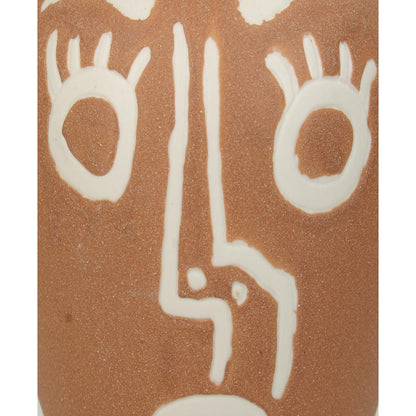 Κηροπήγιο ArteLibre Φυσικό Κεραμικό 11.6x11.6x18.7cm - Hippiehome.gr