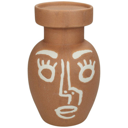 Κηροπήγιο ArteLibre Φυσικό Κεραμικό 11.6x11.6x18.7cm - Hippiehome.gr