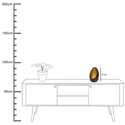 Κηροπήγιο ArteLibre Μπρονζέ Μέταλλο 17x17x27cm - Hippiehome.gr