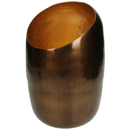 Κηροπήγιο ArteLibre Μπρονζέ Αλουμίνιο 17x17x27cm - Hippiehome.gr