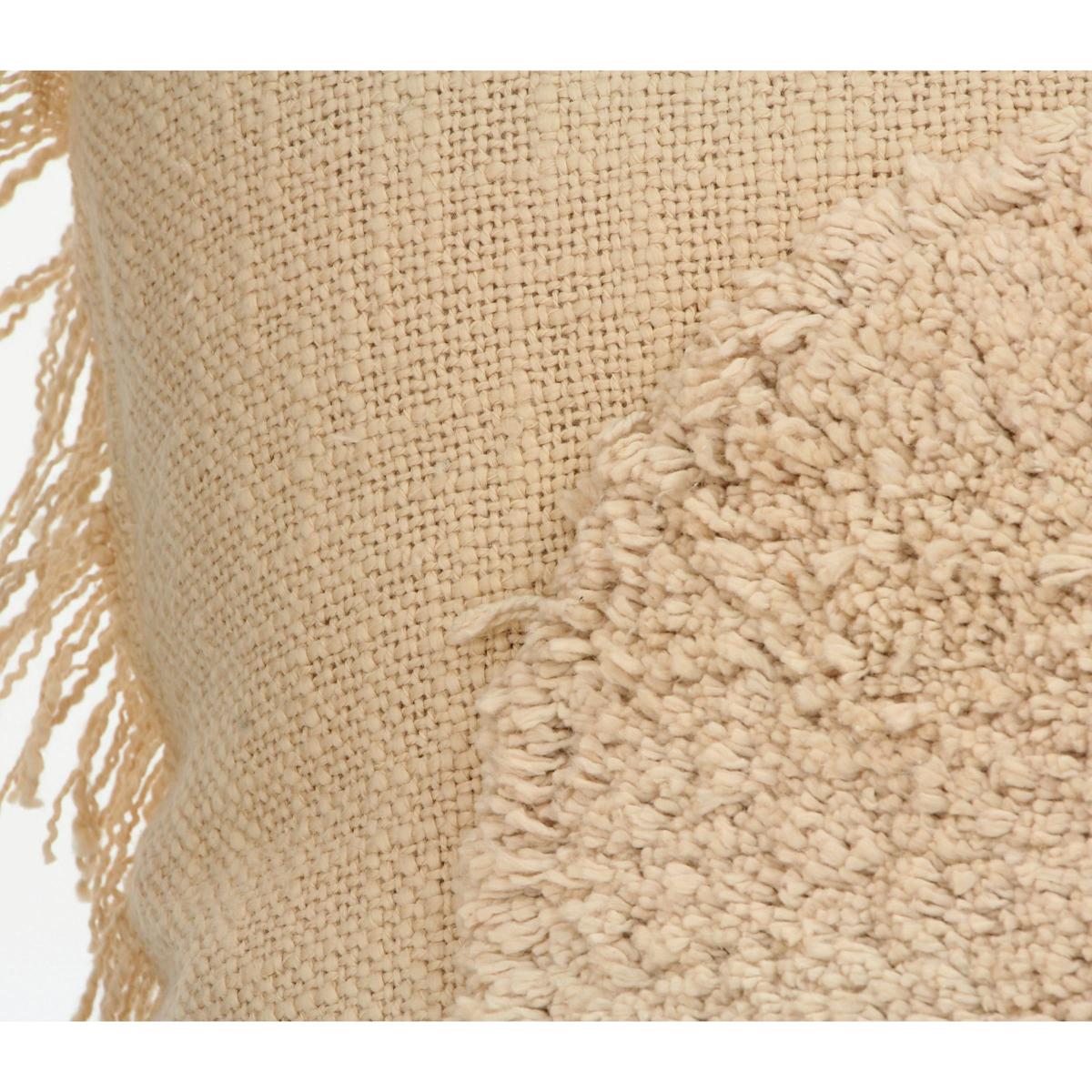 Μαξιλάρι ArteLibre Κύκλος Μπεζ Βαμβακερό 45x45cm - Hippiehome.gr