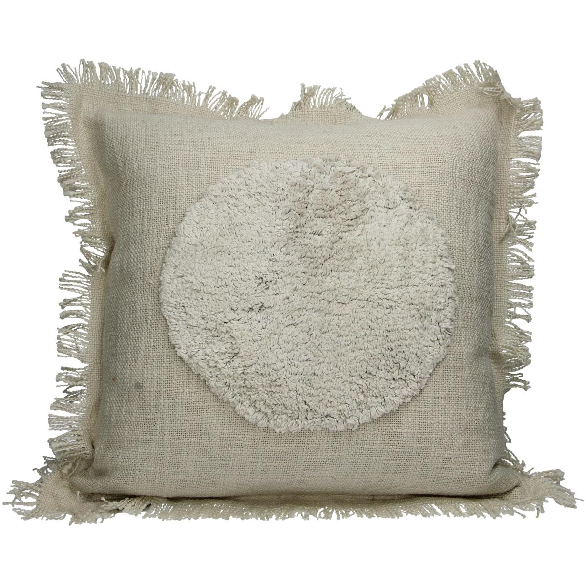 Μαξιλάρι ArteLibre Κύκλος Ιβουάρ Βαμβακερό 45x45cm - Hippiehome.gr