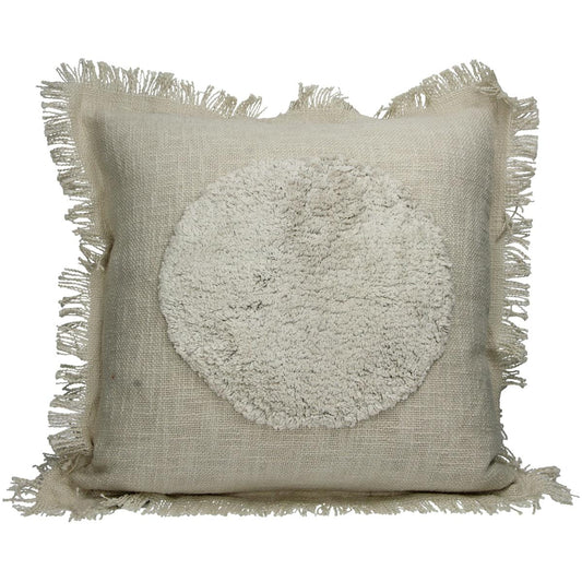 Μαξιλάρι ArteLibre Κύκλος Ιβουάρ Βαμβακερό 45x45cm - Hippiehome.gr