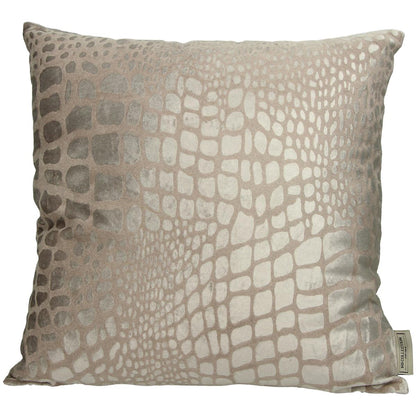 Μαξιλάρι ArteLibre Λεοπάρδαλη Ιβουάρ Βελούδο 45x45cm - Hippiehome.gr