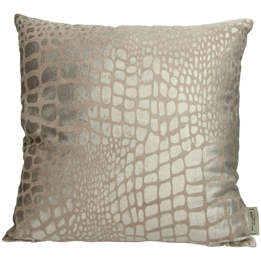 Μαξιλάρι ArteLibre Λεοπάρδαλη Ιβουάρ Βελούδο 45x45cm - Hippiehome.gr