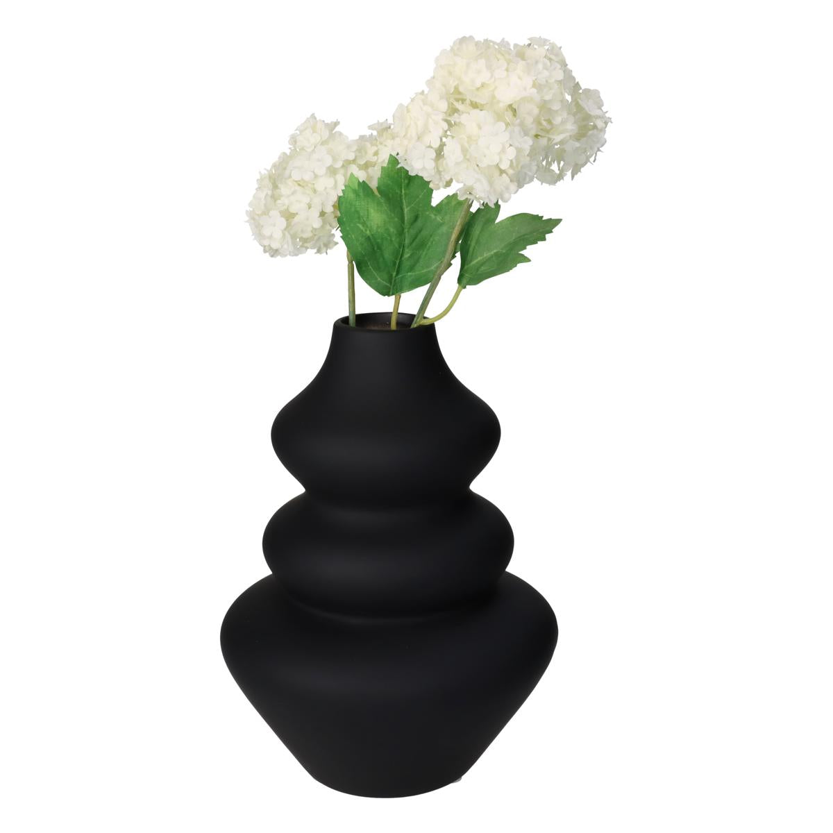 Βάζο ArteLibre Μαύρο Δολομίτης 15x15x20cm - Hippiehome.gr