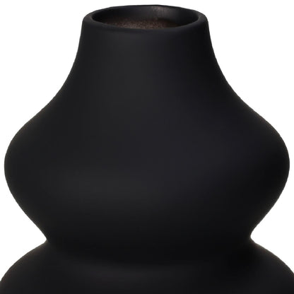 Βάζο ArteLibre Μαύρο Δολομίτης 15x15x20cm - Hippiehome.gr