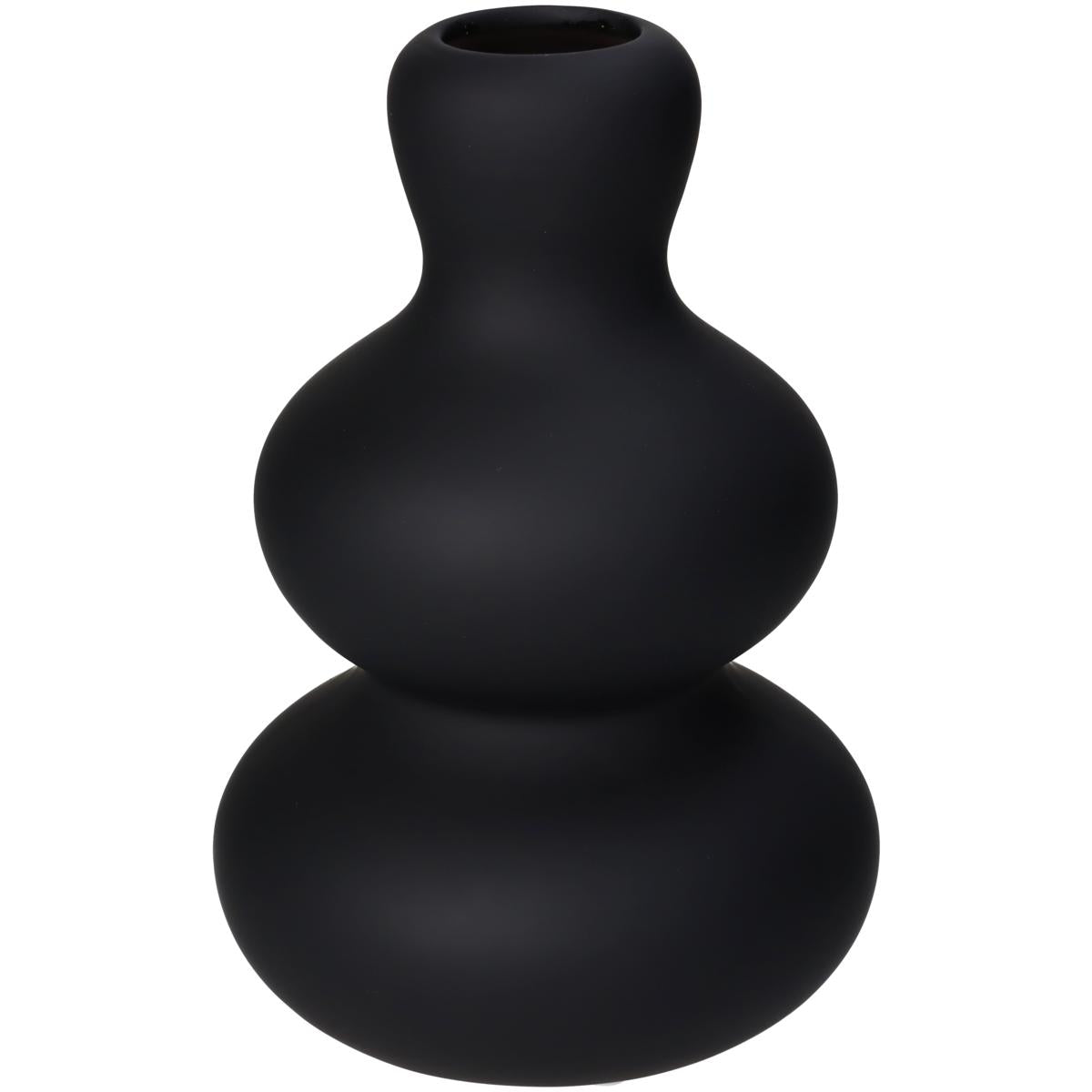 Βάζο ArteLibre Μαύρο Δολομίτης 13.5x13.5x20.4cm - Hippiehome.gr