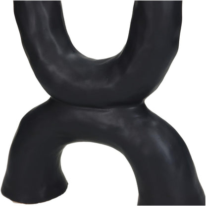 Κηροπήγιο ArteLibre Μαύρο Κεραμικό 20.5x6.5x31cm - Hippiehome.gr